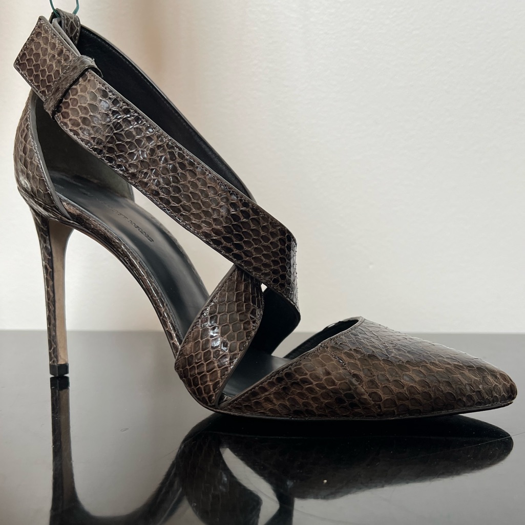 Alexander Wang Snakeskin Marcelle Pumps